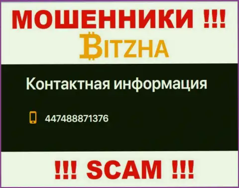 Не стоит отвечать на звонки с незнакомых номеров телефона - это могут звонить internet-ворюги из конторы Bitzha24