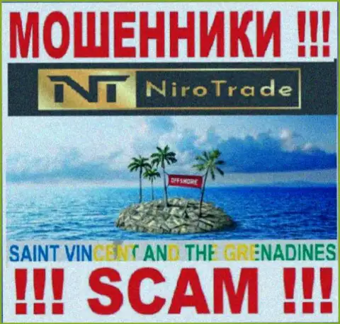 Niro Trade пустили корни на территории Сент-Винсент и Гренадины и беспрепятственно прикарманивают денежные активы