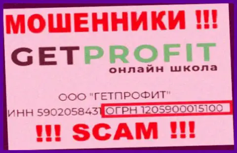 Гет Профит мошенники всемирной сети !!! Их номер регистрации: 1205900015100