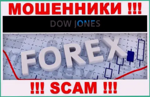 Dow Jones Market говорят своим клиентам, что трудятся в сфере FOREX
