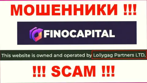 Информация о юридическом лице Fino Capital, ими оказалась компания Lollygag Partners LTD