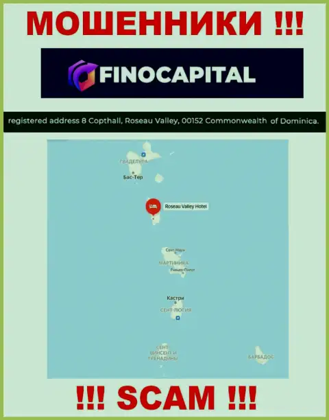 FinoCapital - это МОШЕННИКИ, скрылись в оффшорной зоне по адресу: 8 Copthall, Roseau Valley, 00152 Commonwealth of Dominica