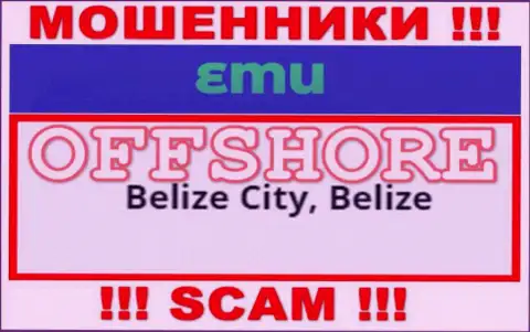 Избегайте взаимодействия с интернет ворюгами EMU, Belize - их юридическое место регистрации