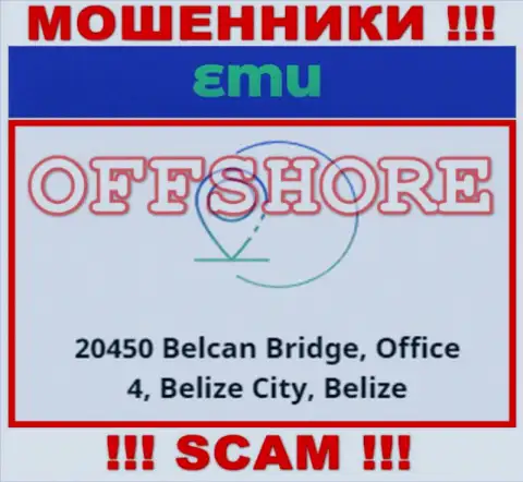 Компания ЕМ Ю расположена в оффшоре по адресу - 20450 Belcan Bridge, Office 4, Belize City, Belize - явно мошенники !