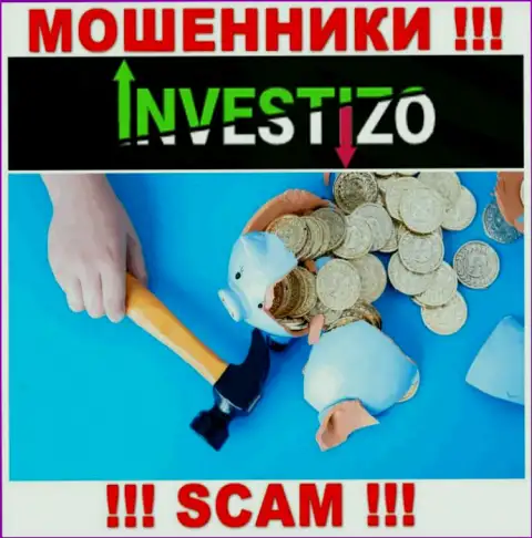 Investizo - это интернет-мошенники, можете утратить абсолютно все свои денежные активы