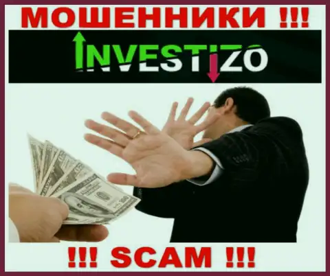Investizo - это ловушка для наивных людей, никому не рекомендуем сотрудничать с ними