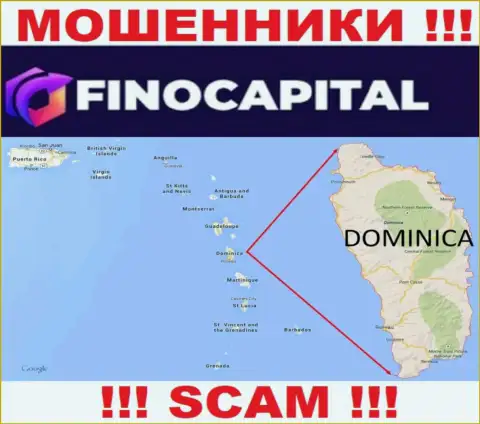 Официальное место регистрации Фино Капитал на территории - Dominica