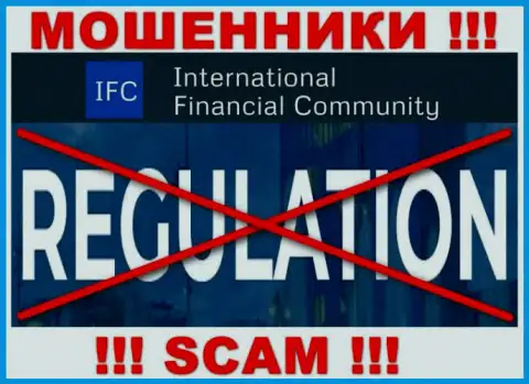 InternationalFinancialCommunity без проблем похитят Ваши финансовые активы, у них нет ни лицензии, ни регулирующего органа