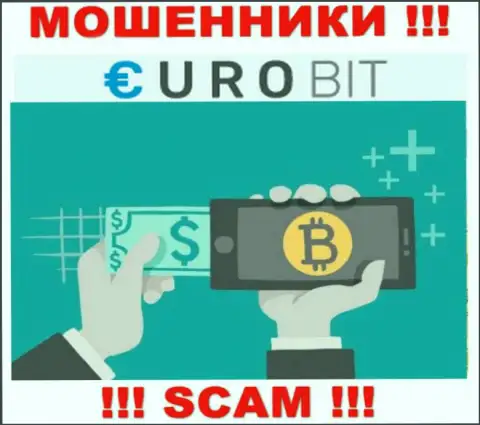 Euro Bit промышляют разводняком доверчивых людей, а Криптовалютный обменник всего лишь ширма