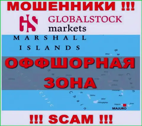 Global Stock Markets базируются на территории - Marshall Islands, избегайте взаимодействия с ними