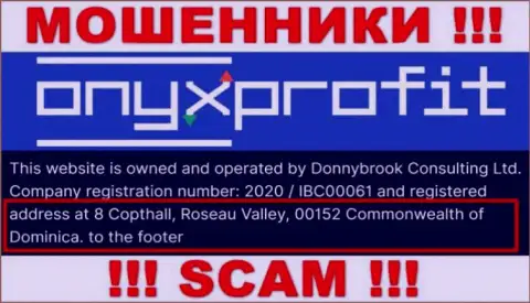 8 Copthall, Roseau Valley, 00152 Commonwealth of Dominica это оффшорный юридический адрес Оникс Профит, оттуда МОШЕННИКИ обувают людей