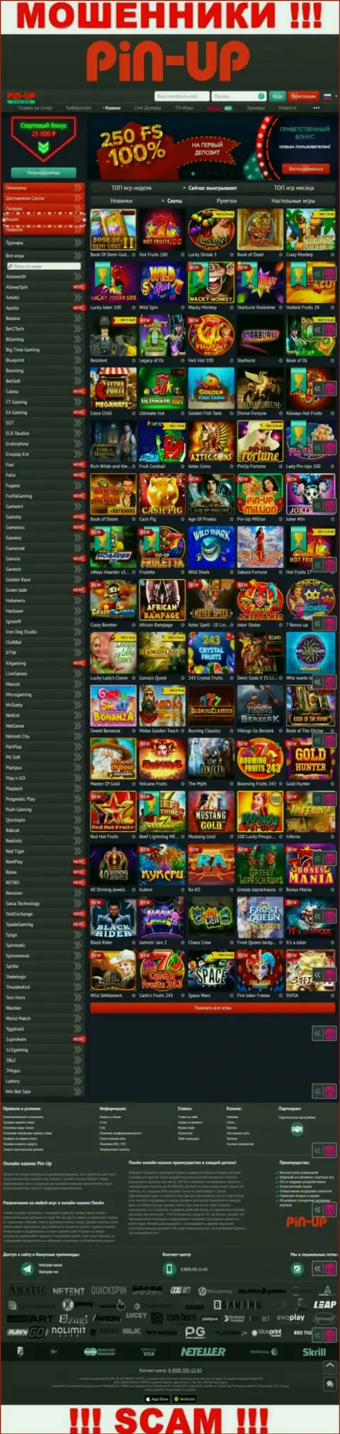 Pin-Up Casino - это официальный сервис мошенников Pin Up Casino