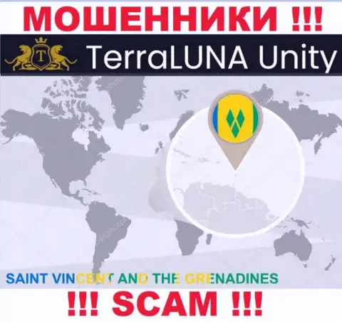 Официальное место регистрации internet-обманщиков TerraLunaUnity Com - Saint Vincent and the Grenadines