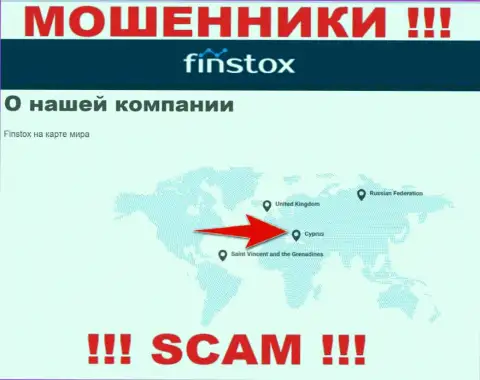 Finstox Com - это интернет-воры, их адрес регистрации на территории Cyprus