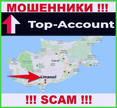 Top Account намеренно пустили корни в оффшоре на территории Limassol, Cyprus - это МАХИНАТОРЫ !!!