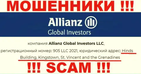 Оффшорное расположение AllianzGI Ru Com по адресу Хиндс Билдинг, Кингстаун, Сент-Винсент и Гренадины позволило им безнаказанно сливать