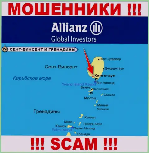 Allianz Global Investors свободно грабят, т.к. находятся на территории - Kingstown, St. Vincent and the Grenadines
