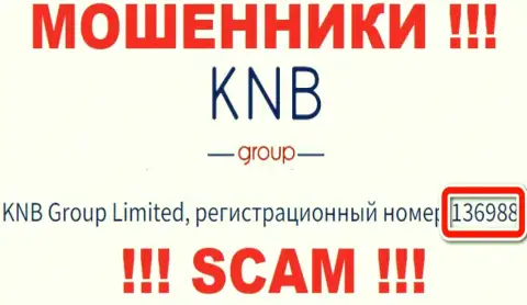 Присутствие рег. номера у KNB Group (136988) не сделает эту организацию добропорядочной