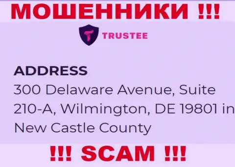 Организация Trustee Wallet находится в офшорной зоне по адресу: 300 Delaware Avenue, Suite 210-A, Wilmington, DE 19801 in New Castle County, USA - однозначно мошенники !