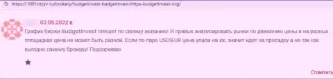 В организации BudgetInvest отжали вложенные деньги клиента, который попался в капкан данных интернет-мошенников (отзыв)