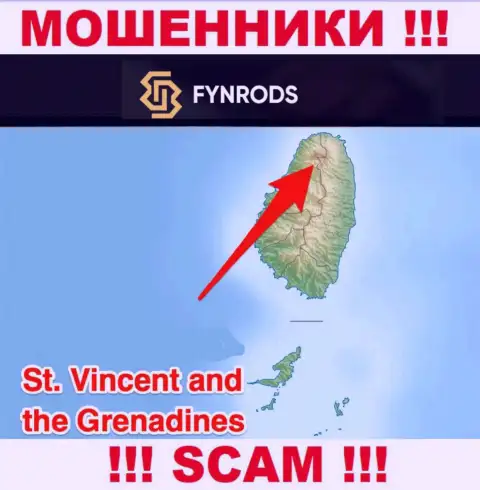 Fynrods - это МОШЕННИКИ, которые юридически зарегистрированы на территории - Сент-Винсент и Гренадины