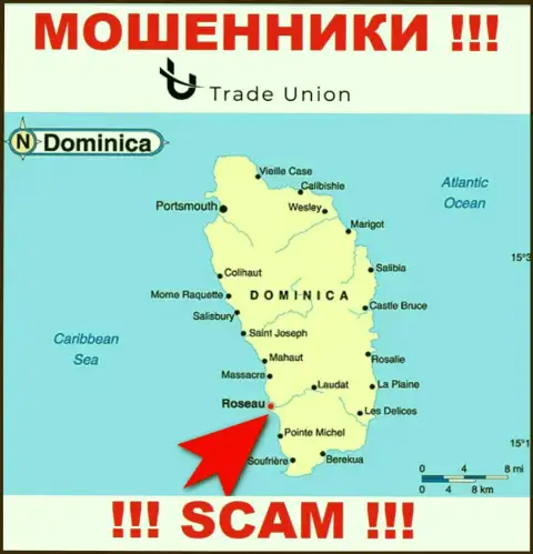 Commonwealth of Dominica - именно здесь официально зарегистрирована компания TradeUnion