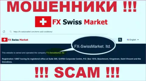 Информация о юридическом лице мошенников FX Swiss Market