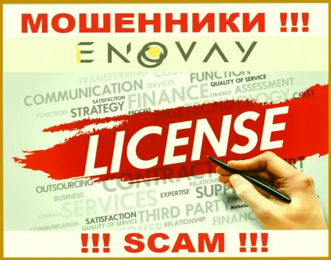 У компании ЭноВей Ком не имеется разрешения на ведение деятельности в виде лицензии - это МОШЕННИКИ